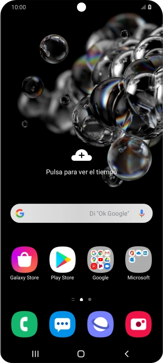 Cuando el icono de carga de batería aparece en la pantalla, el teléfono se está cargando.