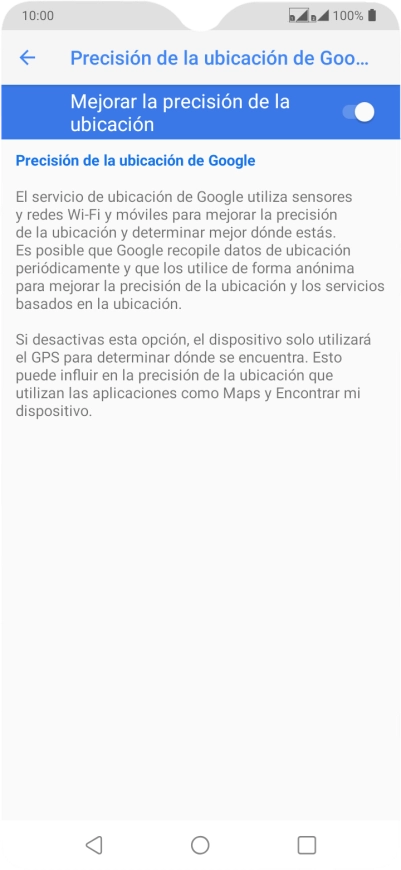 Pulsa el indicador junto a 