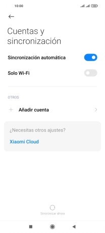 Pulsa Añadir cuenta.
