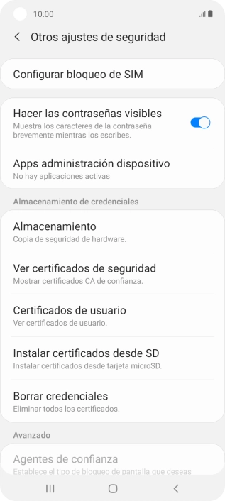Pulsa Configurar bloqueo de SIM.
