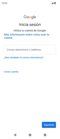 Si no tienes una cuenta de Google, pulsa Crear cuenta y sigue las indicaciones de la pantalla para ver cómo crear una cuenta nueva.
