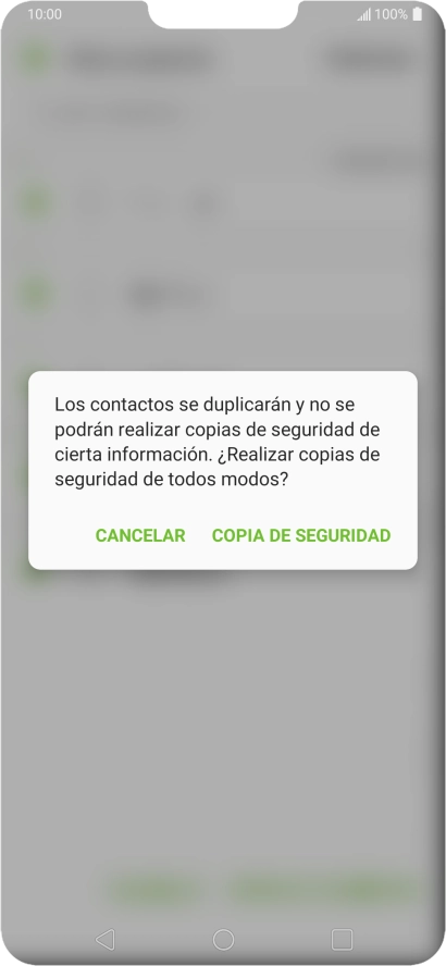 Pulsa COPIA DE SEGURIDAD.