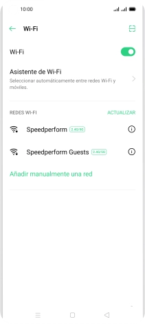Pulsa la red wifi deseada.