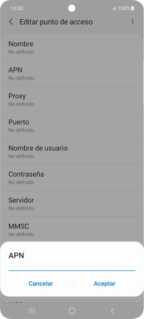 Introduce airtelwap.es y pulsa Aceptar.