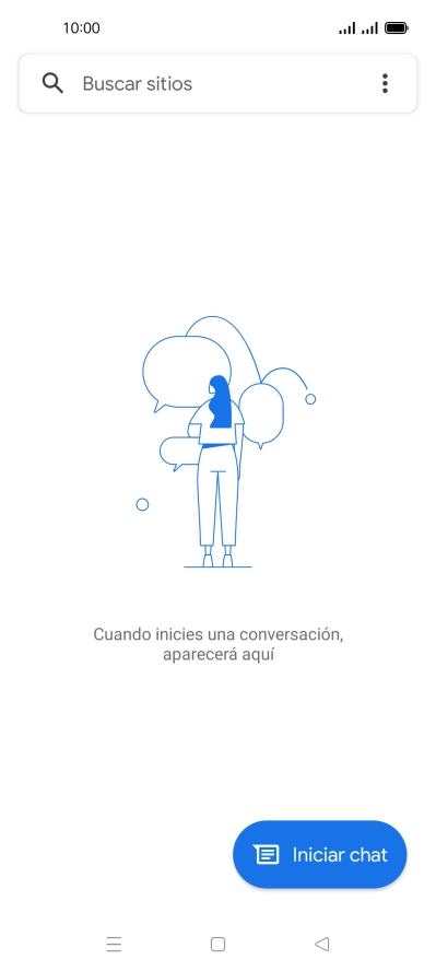 Pulsa Iniciar chat.