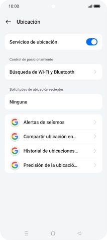 Pulsa Precisión de la ubicació...
