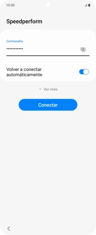 Introduce la contraseña de la red wifi y pulsa Conectar.