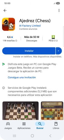 Pulsa Instalar y sigue las indicaciones de la pantalla para instalar la app.