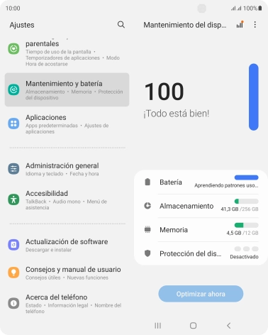 Pulsa Batería.