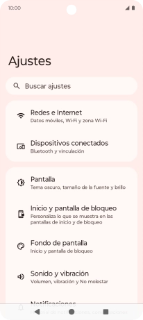 Pulsa Sonido y vibración.