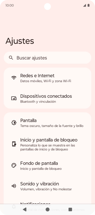 Pulsa Sonido y vibración.
