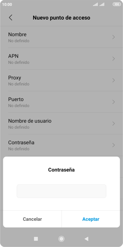 Introduce wap125 y pulsa Aceptar.