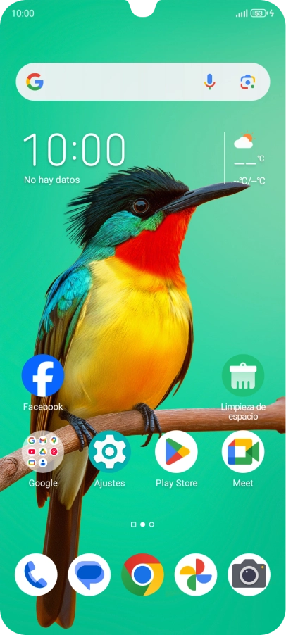 Cuando el icono de carga de batería aparece en la pantalla, el teléfono se está cargando.