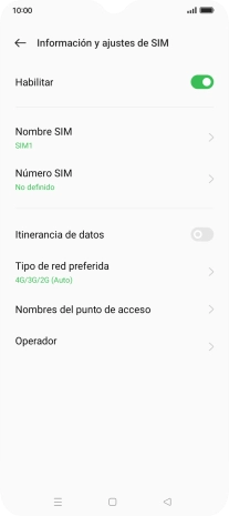 Pulsa el indicador junto a 
