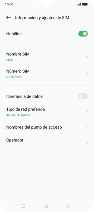 Pulsa el indicador junto a 