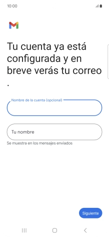 Pulsa Tu nombre e introduce el nombre del remitente.