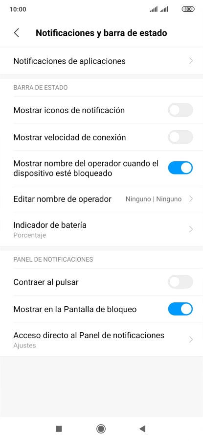Pulsa Notificaciones de aplicaciones.