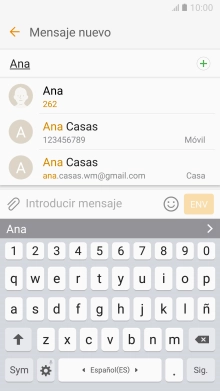 Pulsa el contacto deseado.