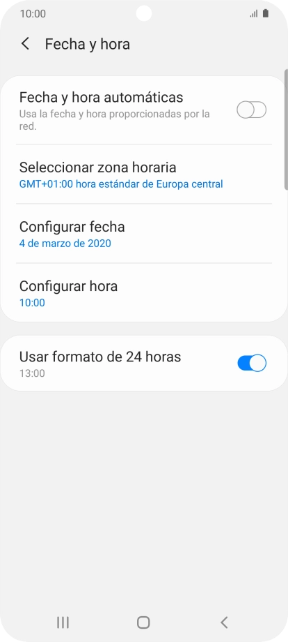 Pulsa el indicador junto a 