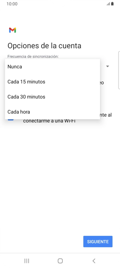 Pulsa el ajuste deseado.