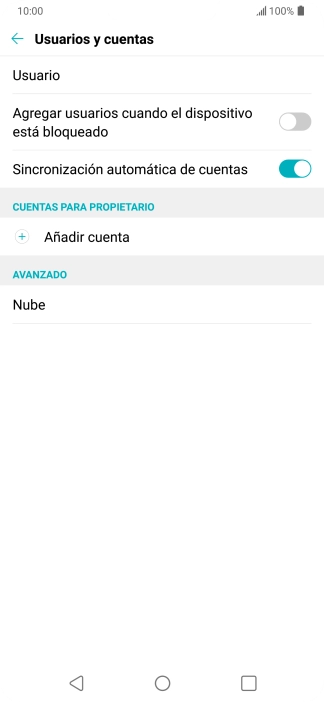 Pulsa Añadir cuenta.