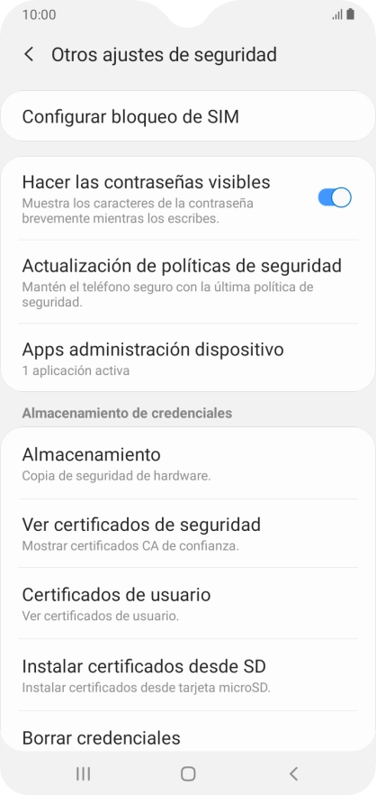 Pulsa Configurar bloqueo de SIM.