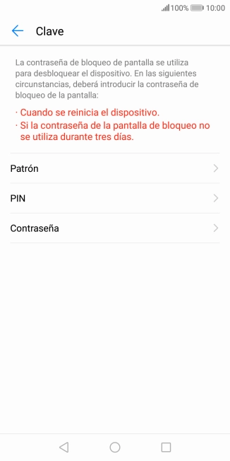 Pulsa el código de seguridad deseado y sigue las indicaciones de la pantalla para crear un código de seguridad del teléfono adicional.