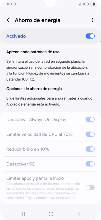 Pulsa la tecla de inicio para terminar y regresar a la pantalla de inicio.