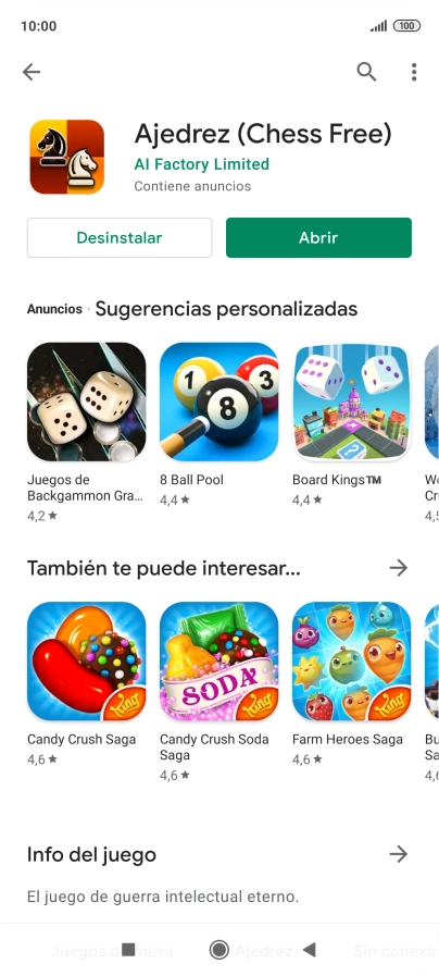 Pulsa la tecla de inicio para terminar y regresar a la pantalla de inicio.