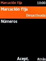 Selecciona Marcación fija.