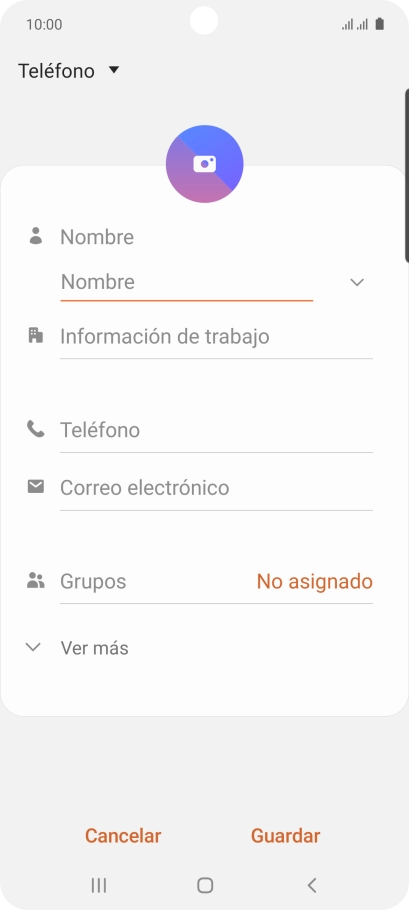 Pulsa la lista desplegable de la guía.