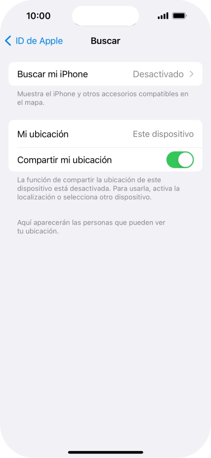 Pulsa Buscar mi iPhone.