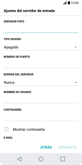 Pulsa en el campo bajo 