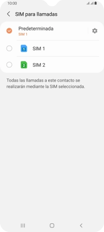 Pulsa el ajuste deseado.