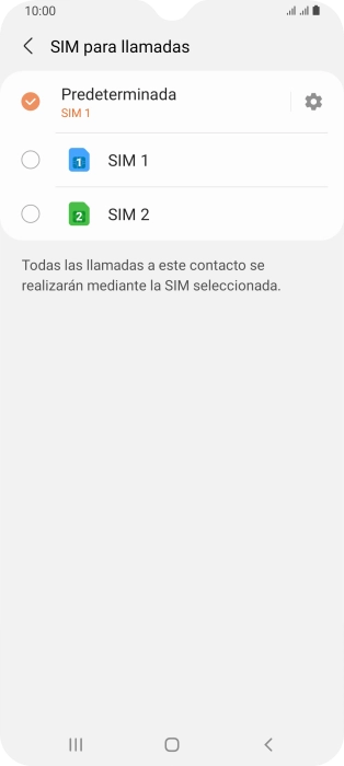 Pulsa el ajuste deseado.