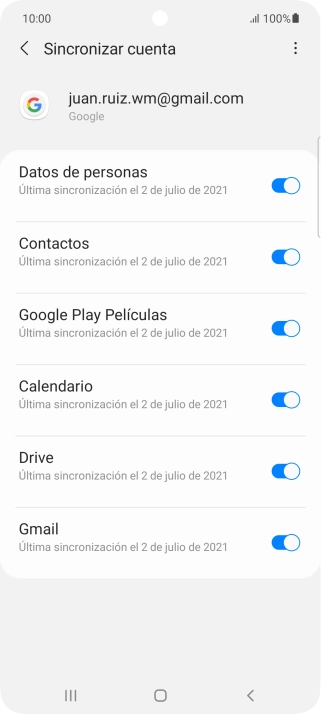 Pulsa la tecla de inicio para terminar y regresar a la pantalla de inicio.