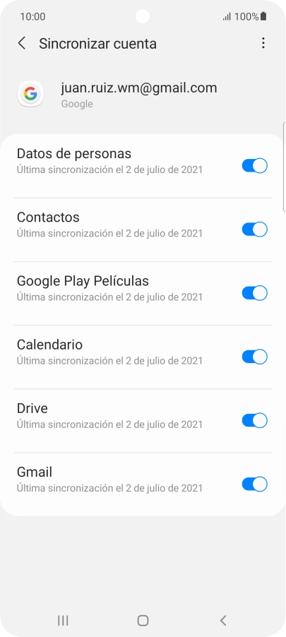 Pulsa la tecla de inicio para terminar y regresar a la pantalla de inicio.