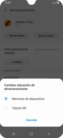 Pulsa el nombre de la tarjeta de memoria.