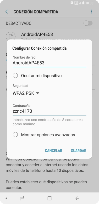 Pulsa en el campo bajo 
