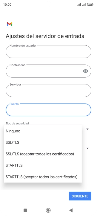 Pulsa Ninguno.