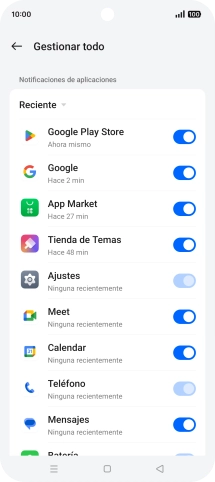Pulsa la lista desplegable.