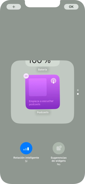Pulsa Rotación inteligente para activar o desactivar la función.
