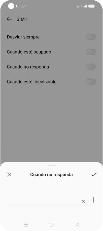 Introduce +34600132000 y pulsa el icono de aceptar.