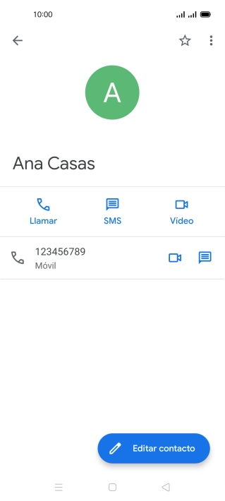 Pulsa el icono de llamada junto al número deseado.