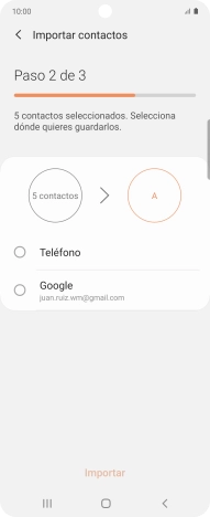 Pulsa Teléfono.