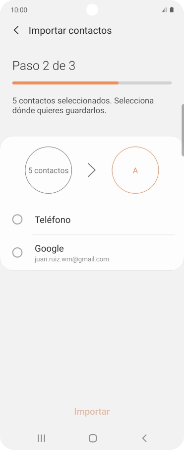 Pulsa Teléfono.