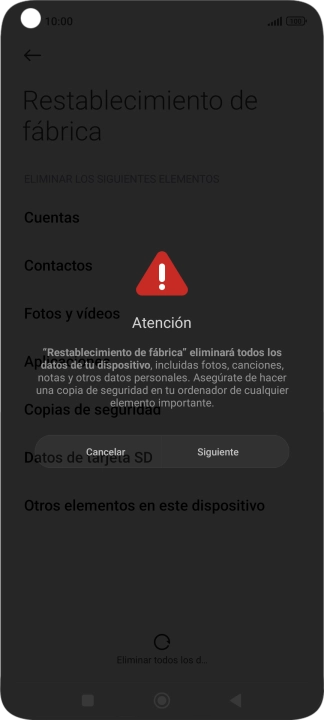 Pulsa Siguiente.