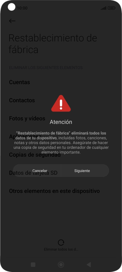 Pulsa Siguiente.
