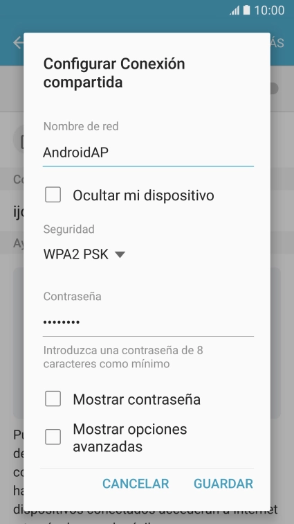 Pulsa en el campo bajo 