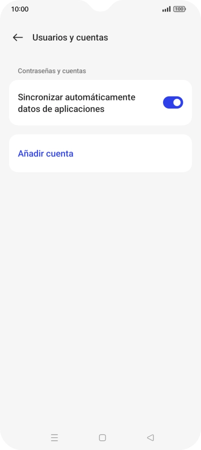 Pulsa Añadir cuenta.